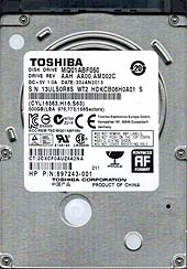 HDD 2,5 Toshiba MQ01ABF050 500GB/12/600/54 Sata III 8MB