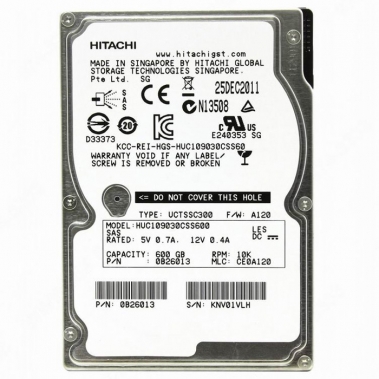 HGST HD2.5' SAS2 300GB HUC109030CSS600/10k/512n