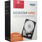 HGST HD3.5' SATA3 6TB Deskstar NAS / 24x7 / 7.2k