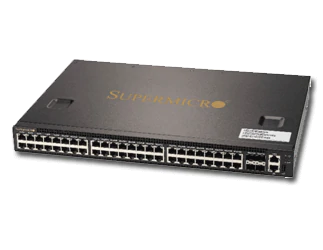 Supermicro 48-port Layer 2/3 48port 1G/10G Ethernet SuperSwitch (Airflow front to back)