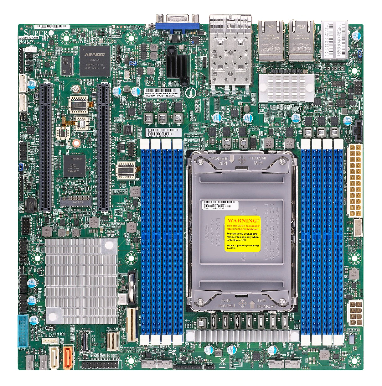 Płyta Główna Supermicro Intel X12SPZ-SPLN6F,uATX,LGA-4189 SKT-P+IntelC621A, 8x DDR4 3200 foto1
