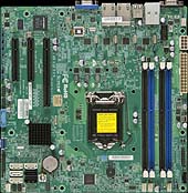 Płyta Główna Supermicro X10SLM+-LN4F 1x CPU Micro ATX Quad 1GbE LAN ports, w/ IPMI 