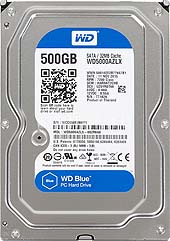 WD HD3.5'' SATA3 500GB WD5000AZLX / 7.2k Blue