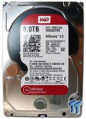 6TB 3.5 Zoll HDD SATA3 Western Digital Red WD60EFRX
