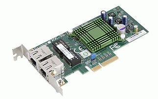 Supermicro 2-port Gigabit Standard LP NIC Card, Intel 82575 AOC-SG-I2 foto1