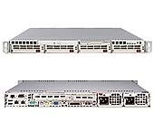 Platforma 1020P-TR, H8DSP-i, SC816T-R700, 1U, Dual Opteron 200, 2xGbE, HT1000, 4x 3.5, Redudant 700W foto1