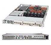 Platforma 1040C-8, H8QC8+, SC818S+-1000, 1U, Quad Opteron 4000 Series, 2x U320 SCSI foto1