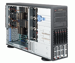 Platforma 4042G-TRF, H8QGi-F, 748TQ-R1400B, T/4U, Quad Opteron 6000 Series, 5x 3.5