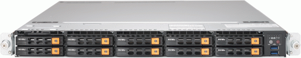 Platforma 1123US-TN10RT, H11DSU-IN 119UAC10-R1K02P-T, 1U, EPYC 7001/7002, 2x10GbE, U.2 NVMe