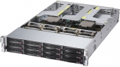 Supermicro AMD EPYC A+ Server 2023US-TR4 Dual Socket, 12x HDD (inc. 4x NVMe) , Quad Gigabit