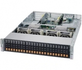 Supermicro AMD EPYC A+ Server 2123US-TN24R25M Dual Socket, 24x NVMe, Dual 25G SFP28 LAN