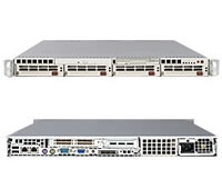 Platforma 1020P-T, H8DSP-i, SC816T-700, 1U, Dual Opteron 200 Series, 2xGbE, HT1000, 4x 3.5