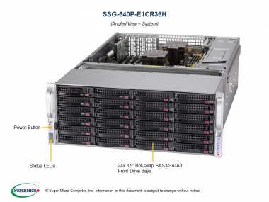 Serwer Supermicro SSG-640P-E1CR36H 4U Storage NVMe Redudant dual 10GbE