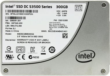SSD 2.5 300GB Intel DC S3500 SATA 3 MLC Bulk