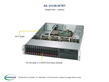Supermicro AMD EPYC A+ Server 2113S-WTRT Single Socket, 16x HDD, 2x 10GBase-T LAN