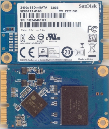 SSD mSATA3 32GB SanDisk Z400s Bulk
