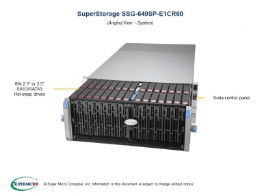 Platforma Super Storage Intel X12 Single Node 60-bay Storage Server