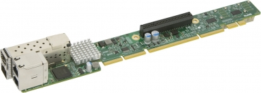 Supermicro 1U Ultra Riser with 2 GbE, 2 SFP+ and 2 NVMe, based on i350 and X710 AOC-URN2-I4GXS-O