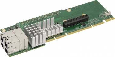 Supermicro 2U Ultra Riser with 4 10Gbase-T and 4 NVMe ports, Intel X540 AOC-2URN4-I4XT