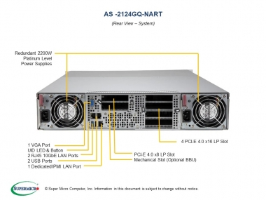 Supermicro Barebone A+ Server AS-2124GQ-NART+