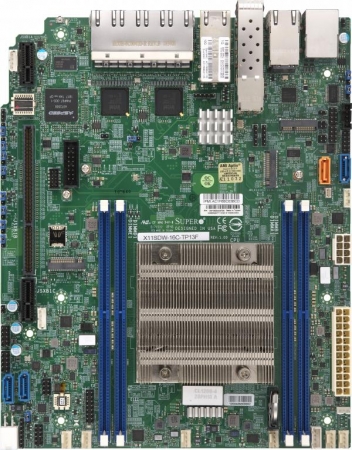 Płyta Główna X11SDW-14CN-TP13F+, 8 RJ45 1Gb, 4 SFP+ 10Gb, IPMI, Intel Xeon Processor D-2177NT