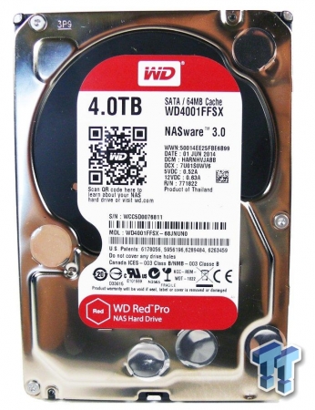 WD HD3.5 SATA3 4TB WD4001FFSX / 24x7 / NAS