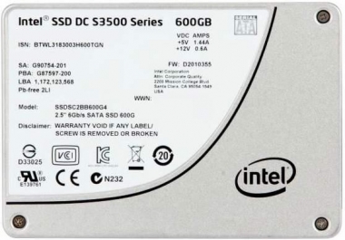 SSD 2.5' 600GB Intel DC S3500 MLC Bulk Sata 3