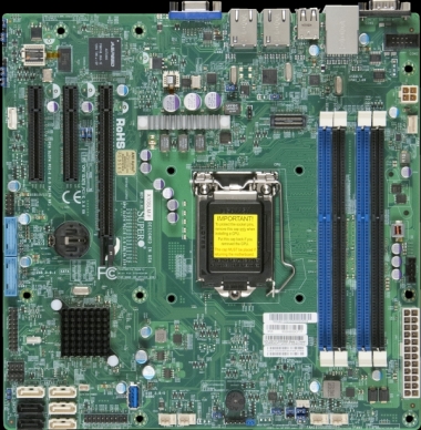 Płyta Główna Supermicro X10SLM+-F 1x CPU Micro ATX IPMI 