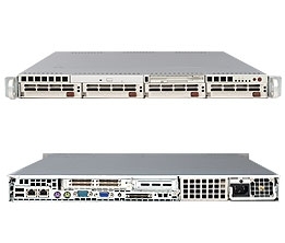Platforma 1010P-8, H8SSP-8, SC816S-400, 1U, Single Opteron 200 Series, 2xGbE, 400W