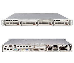 Platforma 1010P-TR, H8SSP-i, SC816T-R400, 1U, Single Opteron 200 Series, 2xGbE, Redudant 400W