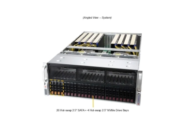 Serwer Supermicro AS-4125GS-TNRT Dwuprocesorowy System ADM z obsługą do 8 Kart GPU