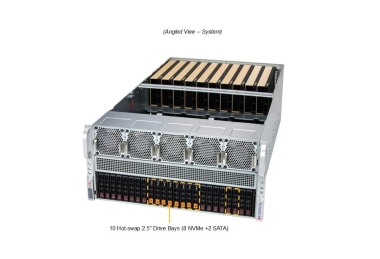 Serwer Supermicro GPU 5126GS-TNRT, dual Turin, 10x GPU H200, PLX Switch