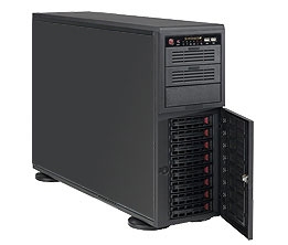 Obudowa serwerowa CSE-743TQ-1200B-SQ Black 4U Tower SC743TQ SQ with USB3, 1200W PWS