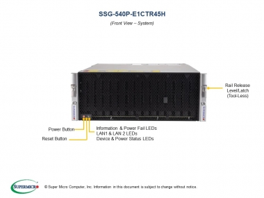 Platforma Supermicro SSG UP 4U X12SPI-TF, CSE-946LTS-R1K66P1