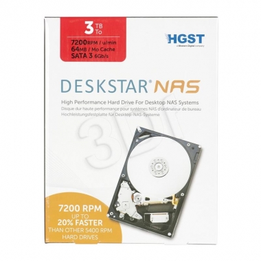 HGST HD3.5' SATA3 3TB Deskstar NAS / 24x7 / 7.2k