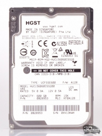HD2.5'' SAS3 600GB HGST HUC156060CSS200/15k/512n