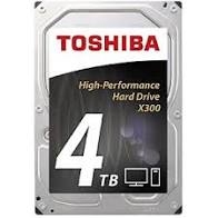 TOSHIBA HDD X300 4TB, SATA III, 7200 rpm, 128MB cache, 3,5'', BULK