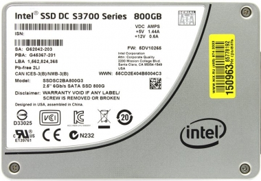 SSD 2.5' 800GB Intel DC S3700 HET-MLC Sata 3 Bulk