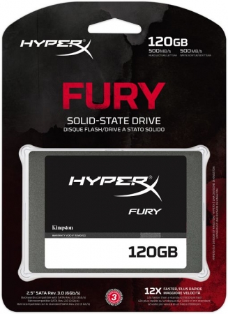 SSD Kingston HyperX Fury 120 GB Sata3 SHFS37A/120G