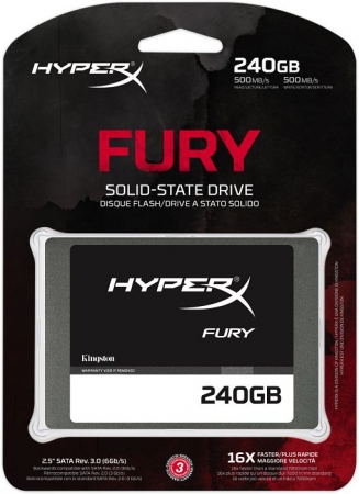 SSD Kingston HyperX Fury 240 GB Sata3 SHFS37A/240G