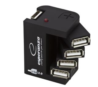 Hub USB Esperanza EA126 4xUSB 2.0 czarny