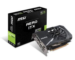 Karta VGA MSI GeForce GTX1060 AERO ITX 6GB OC GDDR5 192bit DVI+2xHDMI+2xDP PCIe3.0