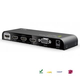 Prze¸cznik Techly IDATA HDMI2-4K31 HDMI V2.0, 3/1, 4K2K UHD 3D z pilotem, czarny
