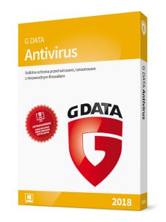 G DATA AntiVirus 2018 BOX 3PC 1ROK
