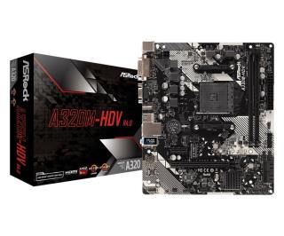 ASRock MB Sc AM4 A320M-HDV R4.0, AMD A320, 2x DDR4, VGA, mATX