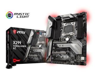 Płyta MSI X299 TOMAHAWK AC /X299/DDR4/SATA3/M.2/U.2/USB3.1/WF/BT/4xPCIe3.0/s.2066/ATX