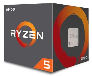 CPU AMD RYZEN 5 2600, 6-core, 3.4 GHz (3.8 GHz Turbo), 19MB cache, 65W, socket AM4, BOX (Wraith cool