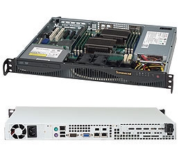 Platforma 1012C-MRF, H8SCM-F, 512F-350, 1U, Single Opteron 4000 Series, DDR3, 2xGbE, Micro ATX, 350W