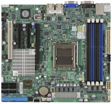 Płyta Główna Supermicro AMD H8SCM-F 1x CPU Opteron 4000 series Micro ATX Integrated IPMI 2.0 
