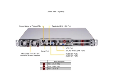 Serwer Supermicro SYS-111E-FDWTR 1U Redudant dual 10GbE